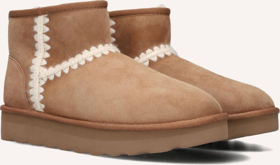 AYANA Vachtlaarzen Dames Sw4w035yw Maat: 40 Materiaal: Suède Kleur: Cognac