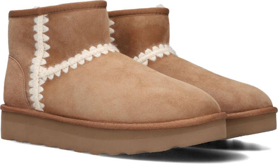 AYANA Vachtlaarzen Dames Sw4w035yw Maat: 40 Materiaal: Suède Kleur: Cognac