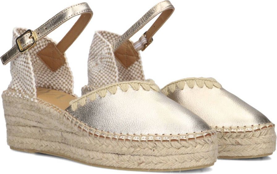AYANA Espadrilles Dames Omo25yu814 Maat: 42 Materiaal: Suède Kleur: Goudkleurig