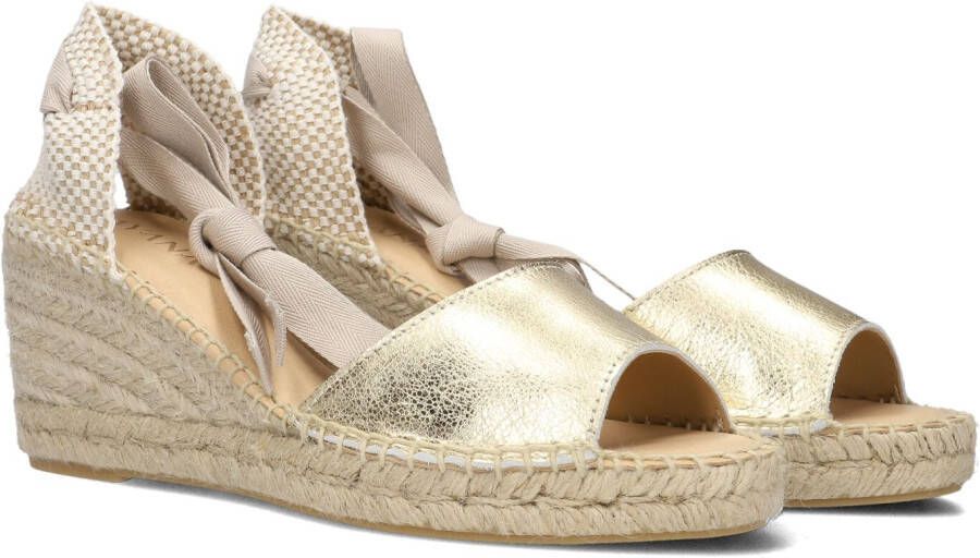 AYANA Espadrilles Dames Yu127 Maat: 38 Materiaal: Leer Kleur: Goud