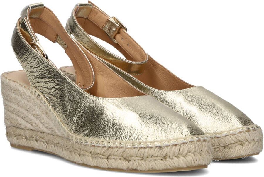 AYANA Espadrilles Dames Yu669 Maat: 37 Materiaal: Leer Kleur: Goud