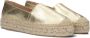 AYANA Espadrilles Dames Yu736 Maat: 37 Materiaal: Leer Kleur: Goud - Thumbnail 1