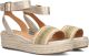 AYANA Sandalen met Hak Dames 0047-71 Textiel Goud - Goud