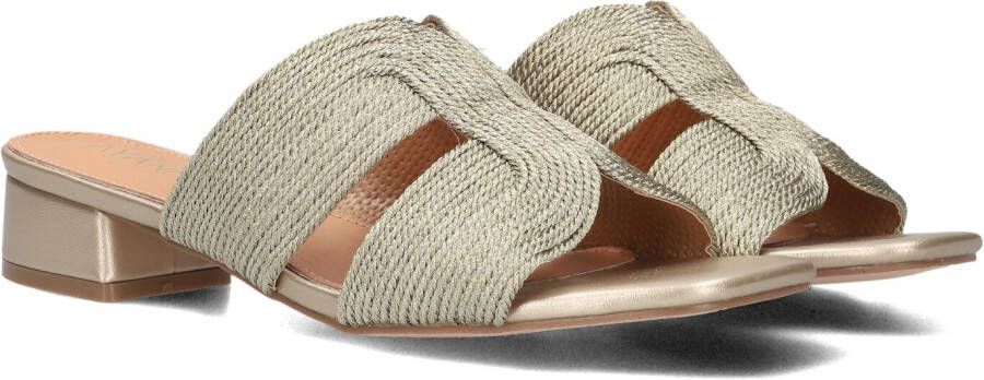 AYANA Slippers Dames 0325-8 Maat: 37 Materiaal: Raffia Kleur: Goud