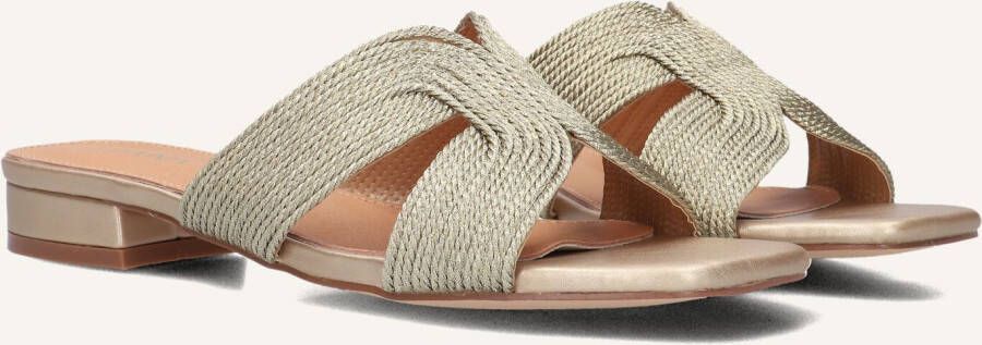 AYANA Slippers Dames 0677-1 Maat: 41 Materiaal: Raffia Kleur: Goud