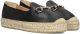 AYANA Espadrilles Dames Omo25yu812 Leer Zwart - Zwart