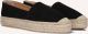 AYANA Espadrilles Dames Omo25yu815 Suède Zwart - Zwart