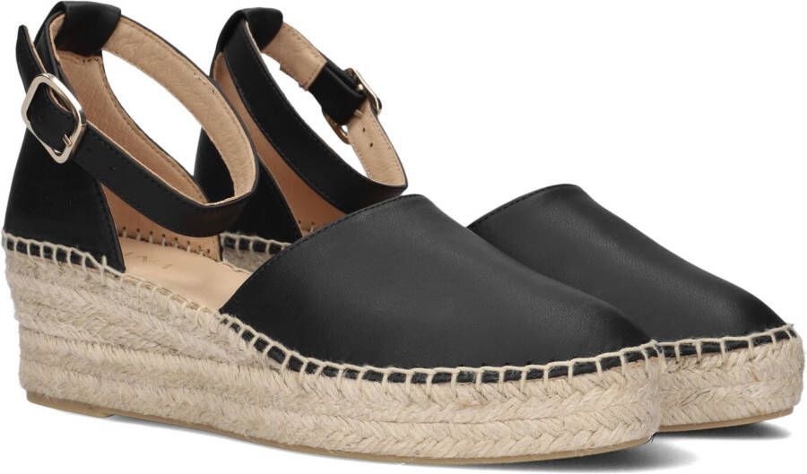 AYANA Espadrilles Dames Yu689 Maat: 42 Materiaal: Leer Kleur: Zwart