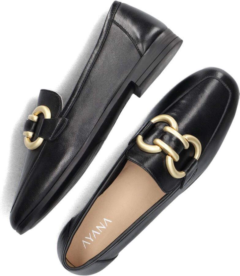 AYANA Loafers Dames 4777 Maat: 39 Materiaal: Leer Kleur: Zwart