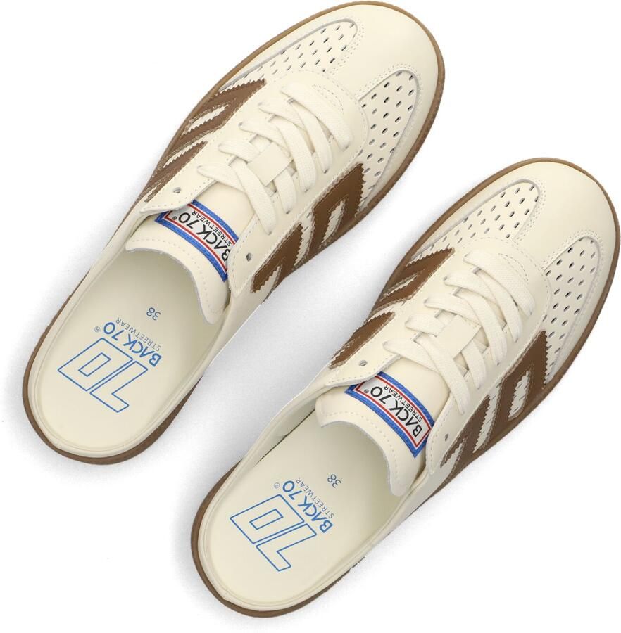 BACK70 Lage Sneakers Dames Easter Leatherlook Beige - Foto 4