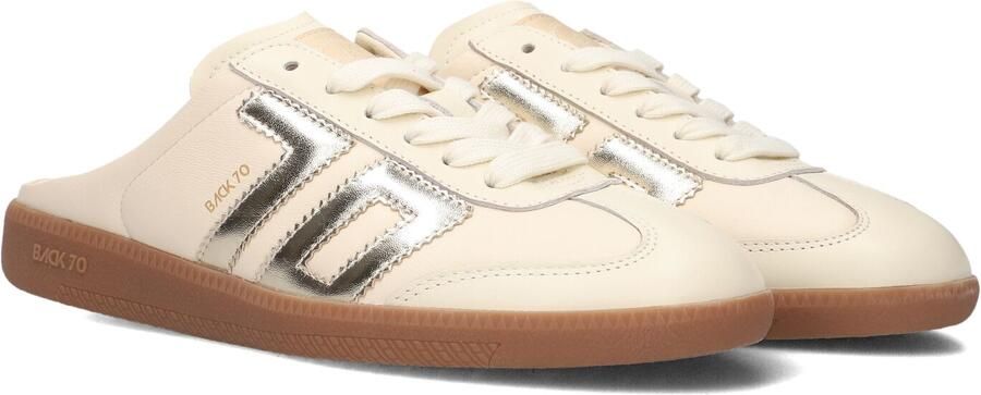 BACK70 Lage Sneakers Dames Easter Leer Beige