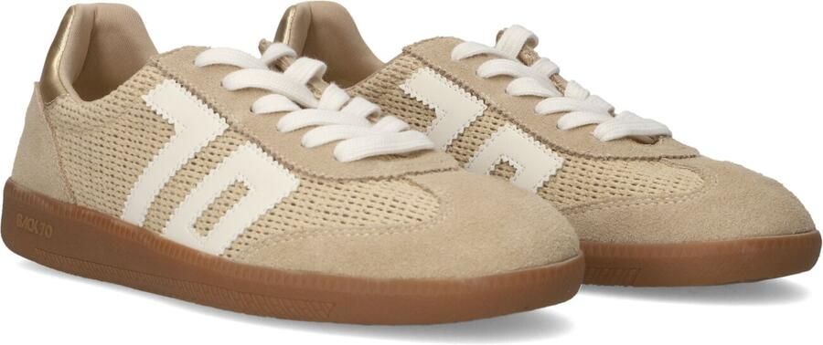 BACK70 Lage Sneakers Dames Ghost Textiel Beige