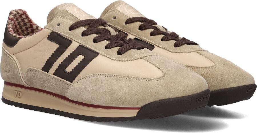 BACK70 Lage Sneakers Heren Jogger Leer Beige - Foto 1