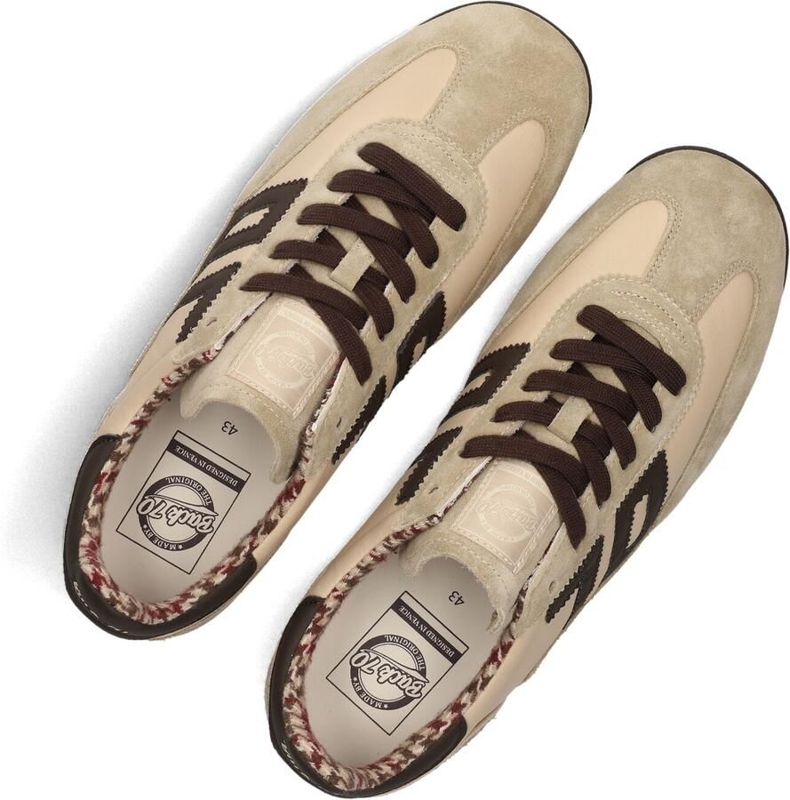 BACK70 Lage Sneakers Heren Jogger Leer Beige - Foto 2