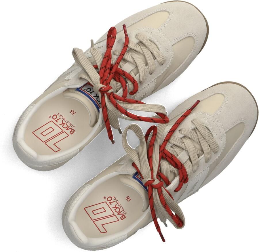 BACK70 Lage Sneakers Dames Jogger Textiel Beige - Foto 4