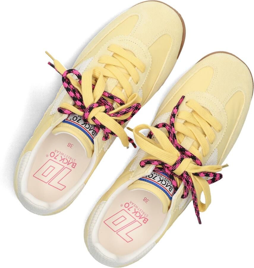 BACK70 Lage Sneakers Dames Jogger Textiel Beige - Foto 4