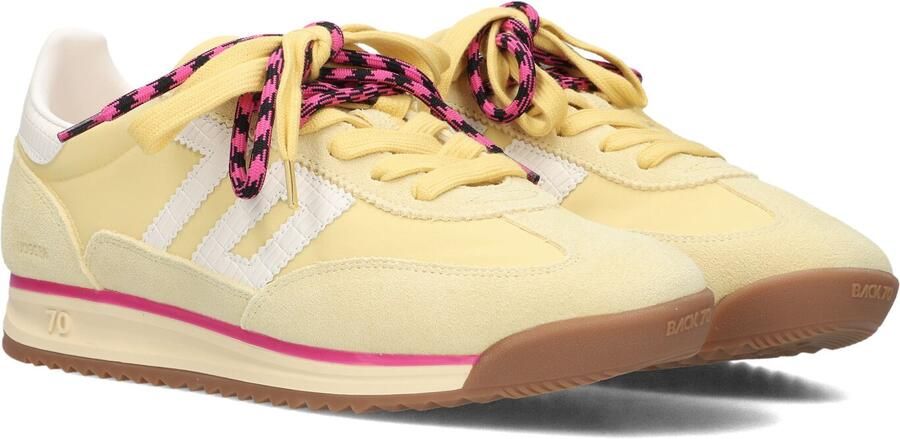 BACK70 Lage Sneakers Dames Jogger Textiel Beige