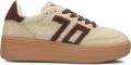 BACK70 Lage Sneakers Dames Xxl Ponyhair Beige - Beige