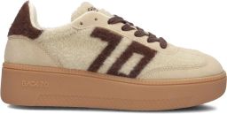 BACK70 Lage Sneakers Dames Xxl Ponyhair Beige