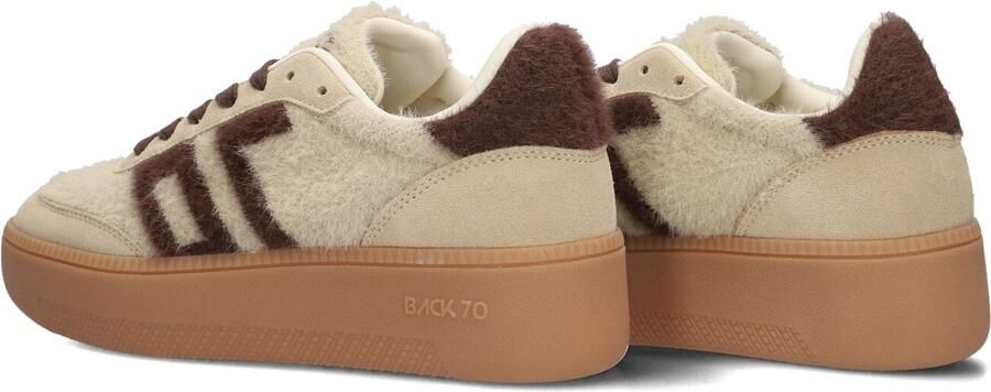 BACK70 Lage Sneakers Dames Xxl Ponyhair Beige - Foto 4
