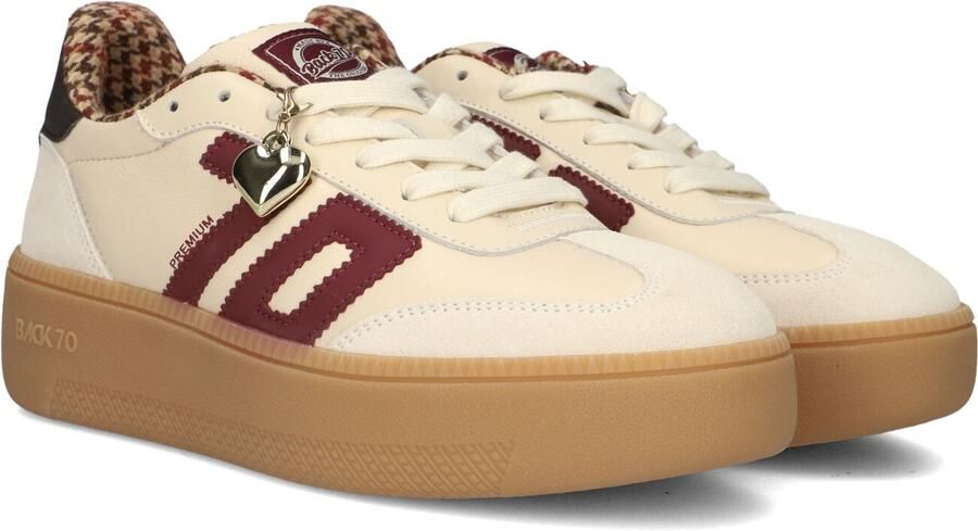 BACK70 Lage Sneakers Dames Xxl Leer Beige