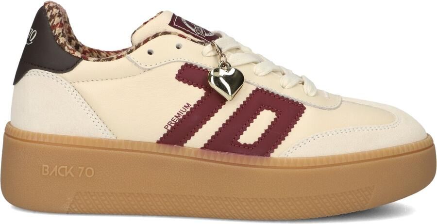 BACK70 Lage Sneakers Dames Xxl Leer Beige - Foto 3