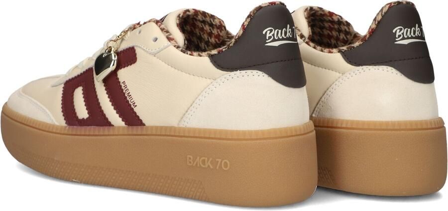 BACK70 Lage Sneakers Dames Xxl Leer Beige - Foto 4