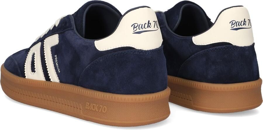 BACK70 Lage Sneakers Heren Double Suède Blauw - Foto 3