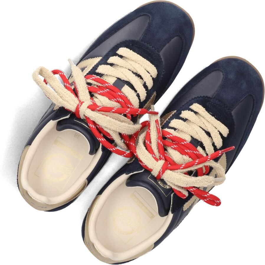 BACK70 Lage Sneakers Dames Jogger Suède Donkerblauw - Foto 4