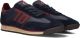 BACK70 Lage Sneakers Heren Jogger Leer Donkerblauw - Blauw