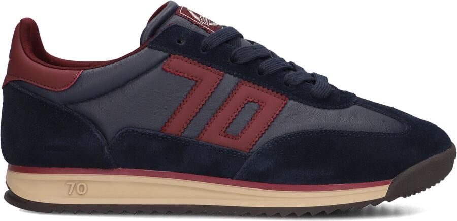 BACK70 Lage Sneakers Heren Jogger Leer Donkerblauw - Foto 3