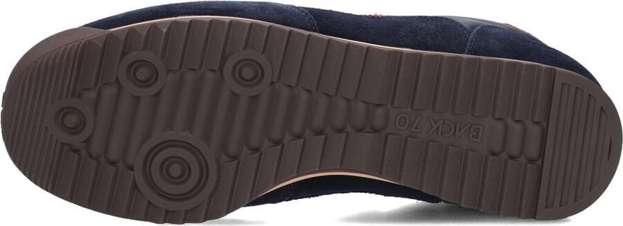 BACK70 Lage Sneakers Heren Jogger Leer Donkerblauw - Foto 5