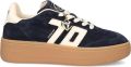 BACK70 Lage Sneakers Dames Xxl Suède Donkerblauw - Donkerblauw