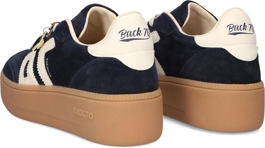 BACK70 Lage Sneakers Dames Xxl Suède Donkerblauw - Foto 3