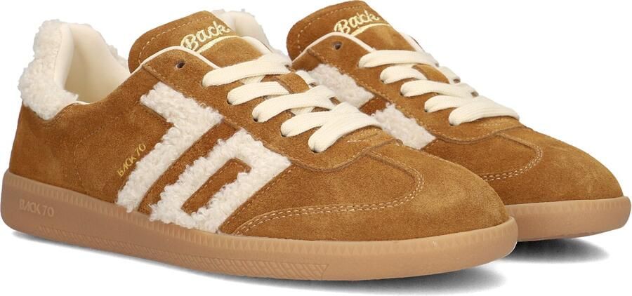 BACK70 Lage Sneakers Dames Cloud Textiel Camel