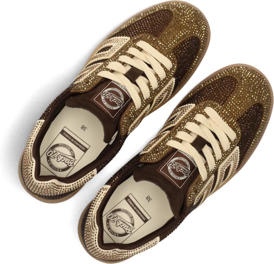 BACK70 Lage Sneakers Dames Cloud Textiel Bruin - Foto 3