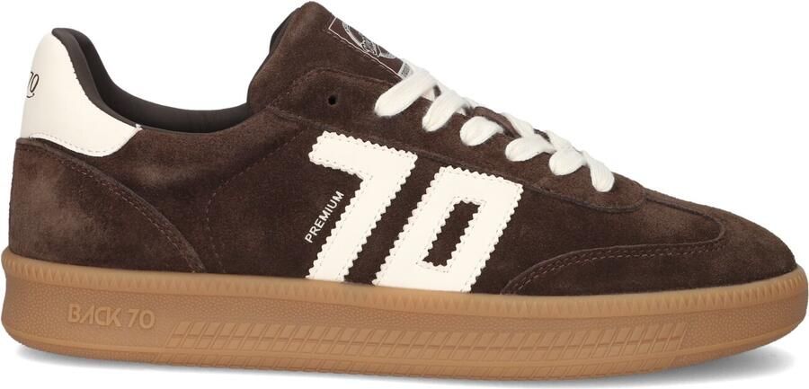 BACK70 Lage Sneakers Heren Double Suède Bruin - Foto 4