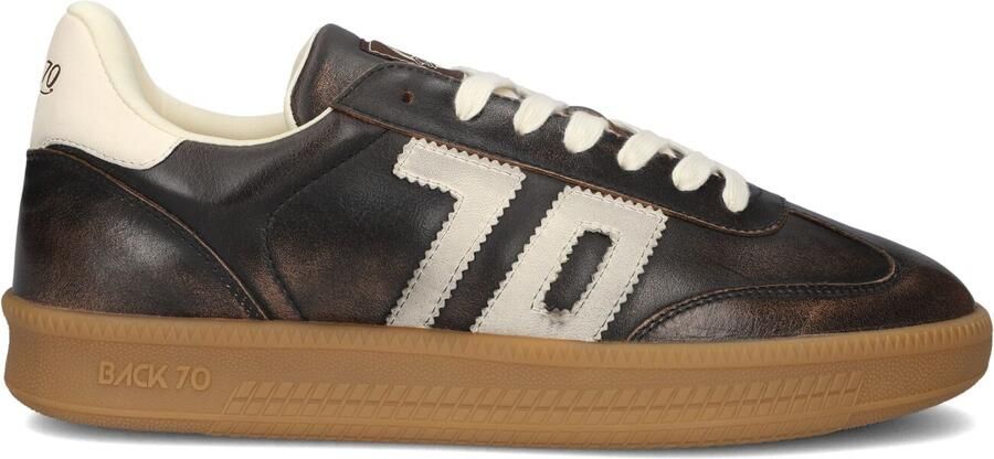 BACK70 Lage Sneakers Heren Double Leer Bruin - Foto 3