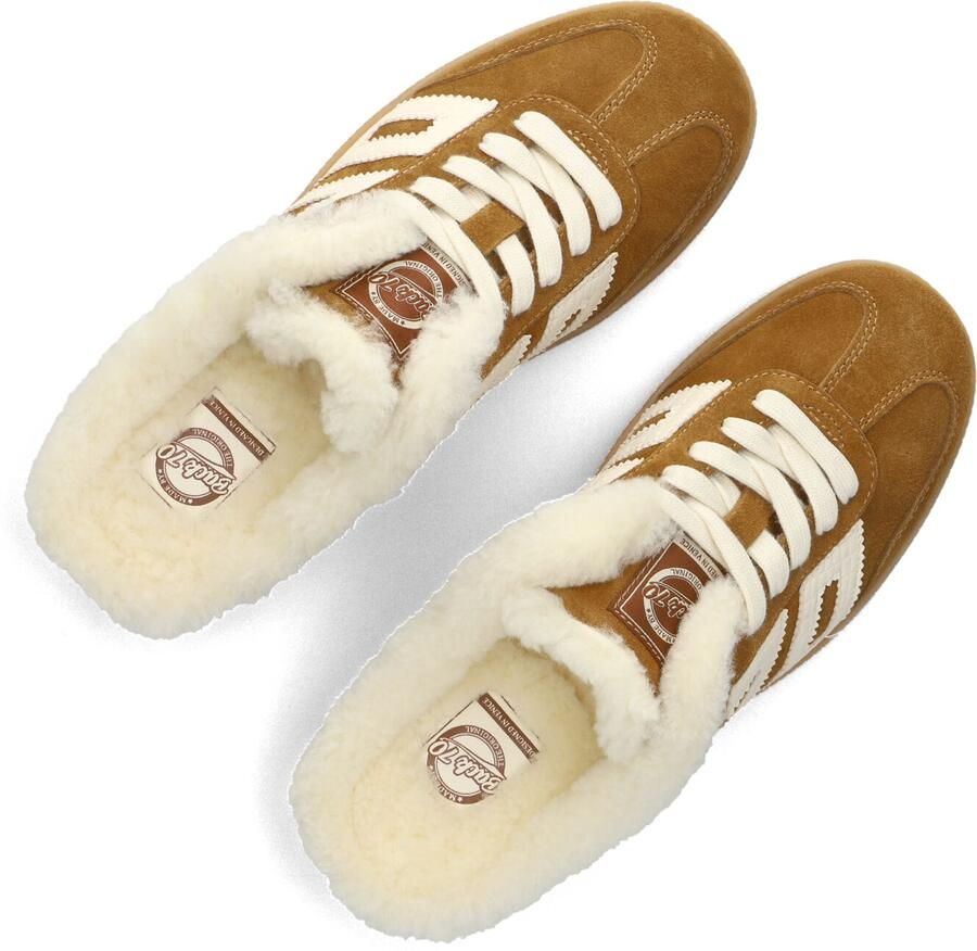 BACK70 Lage Sneakers Dames Easter Suède Camel - Foto 3