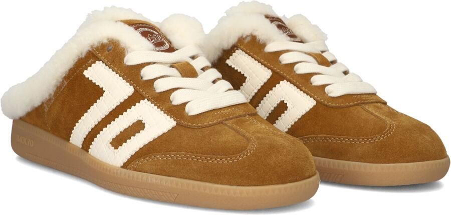 BACK70 Lage Sneakers Dames Easter Suède Camel