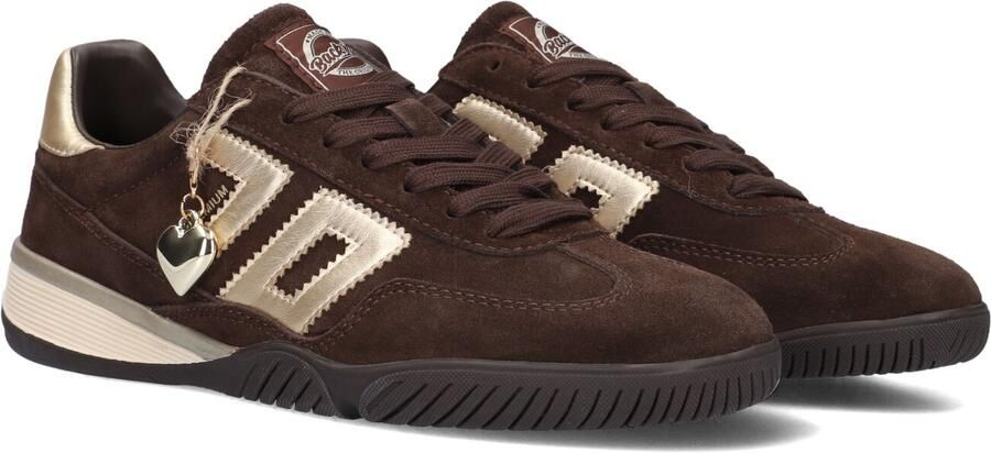 BACK70 Lage Sneakers Dames Fireball Suède Bruin