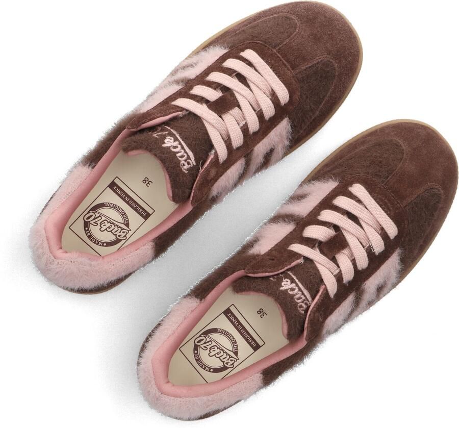 BACK70 Lage Sneakers Dames Mohair Suède Bruin - Foto 2