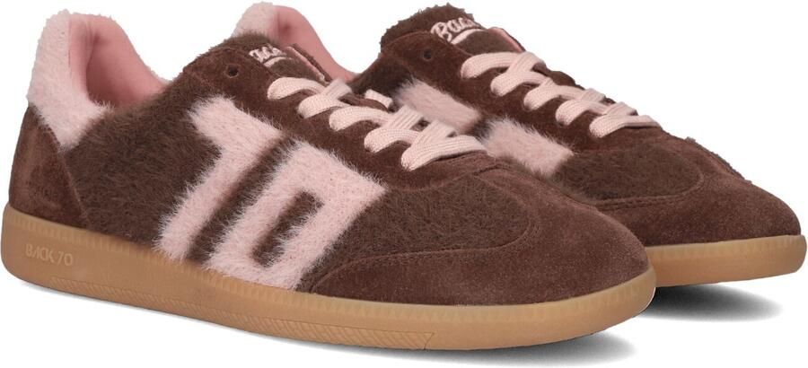 BACK70 Lage Sneakers Dames Mohair Suède Bruin