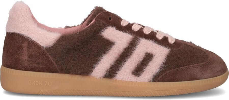 BACK70 Lage Sneakers Dames Mohair Suède Bruin - Foto 4