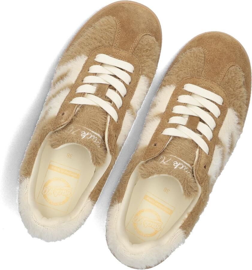 BACK70 Lage Sneakers Dames Mohair Ponyhair Bruin - Foto 2