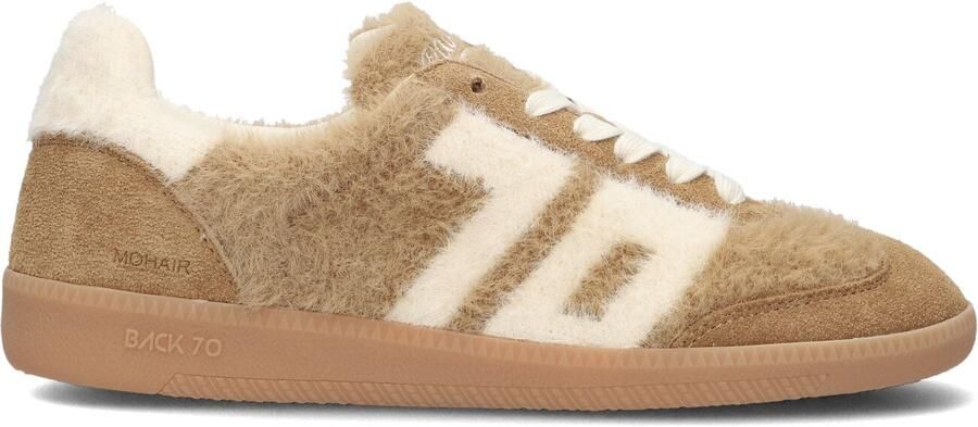 BACK70 Lage Sneakers Dames Mohair Ponyhair Bruin - Foto 3