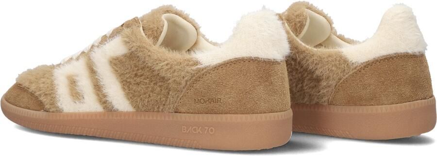 BACK70 Lage Sneakers Dames Mohair Ponyhair Bruin - Foto 5