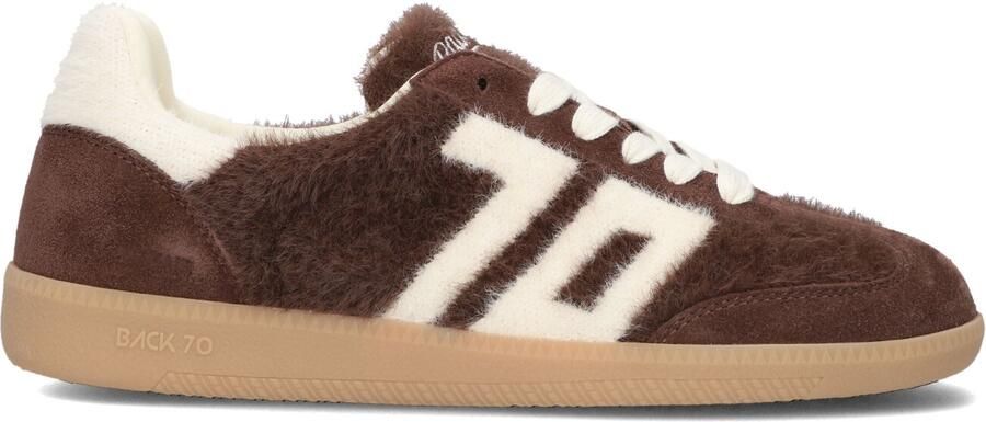 BACK70 Lage Sneakers Dames Mohair Ponyhair Bruin - Foto 3