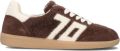 BACK70 Lage Sneakers Dames Mohair Ponyhair Bruin - Bruin