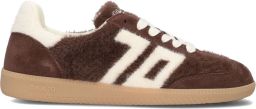 BACK70 Lage Sneakers Dames Mohair Ponyhair Bruin